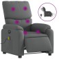 vidaXL Sillón reclinable de masaje eléctrico tela gris oscuro vidaXL Sillón reclinable de masaje eléctrico tela gris oscuro