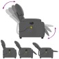 vidaXL Sillón reclinable de masaje eléctrico tela gris oscuro vidaXL Sillón reclinable de masaje eléctrico tela gris oscuro