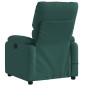 vidaXL Sillón reclinable de masaje eléctrico tela verde oscuro vidaXL Sillón reclinable de masaje eléctrico tela verde oscuro