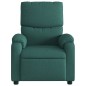 vidaXL Sillón reclinable de masaje eléctrico tela verde oscuro vidaXL Sillón reclinable de masaje eléctrico tela verde oscuro