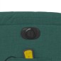 vidaXL Sillón reclinable de masaje eléctrico tela verde oscuro vidaXL Sillón reclinable de masaje eléctrico tela verde oscuro