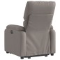 vidaXL Sillón reclinable elevable tela gris taupe vidaXL Sillón reclinable elevable tela gris taupe