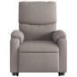 vidaXL Sillón reclinable elevable tela gris taupe vidaXL Sillón reclinable elevable tela gris taupe