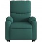vidaXL Sillón reclinable elevable tela verde oscuro