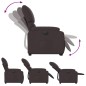 vidaXL Sillón eléctrico reclinable elevable de tela marrón oscuro vidaXL Sillón eléctrico reclinable elevable de tela marrón oscuro