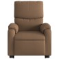 vidaXL Sillón de masaje eléctrico reclinable elevable tela marrón vidaXL Sillón de masaje eléctrico reclinable elevable tela marrón