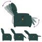 vidaXL Sillón masaje eléctrico reclinable elevable tela verde oscuro vidaXL Sillón masaje eléctrico reclinable elevable tela verde oscuro