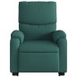 vidaXL Sillón masaje eléctrico reclinable elevable tela verde oscuro vidaXL Sillón masaje eléctrico reclinable elevable tela verde oscuro