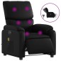 vidaXL Sillón de masaje reclinable eléctrico cuero sintético negro vidaXL Sillón de masaje reclinable eléctrico cuero sintético negro