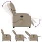 vidaXL Sillón reclinable de masaje eléctrico cuero sintético capuchino