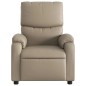 vidaXL Sillón reclinable de masaje eléctrico cuero sintético capuchino