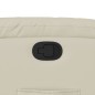 vidaXL Sillón reclinable elevable cuero artificial color crema