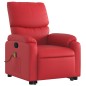 vidaXL Sillón reclinable de masaje de pie cuero artificial rojo vidaXL Sillón reclinable de masaje de pie cuero artificial rojo