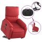 vidaXL Sillón reclinable de masaje de pie cuero artificial rojo vidaXL Sillón reclinable de masaje de pie cuero artificial rojo