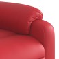 vidaXL Sillón reclinable de masaje de pie cuero artificial rojo vidaXL Sillón reclinable de masaje de pie cuero artificial rojo
