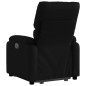 vidaXL Sillón reclinable y elevable eléctrico cuero sintético negro