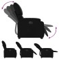 vidaXL Sillón reclinable y elevable eléctrico cuero sintético negro