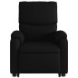 vidaXL Sillón reclinable y elevable eléctrico cuero sintético negro