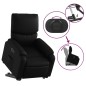 vidaXL Sillón reclinable y elevable eléctrico cuero sintético negro