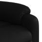 vidaXL Sillón reclinable y elevable eléctrico cuero sintético negro