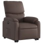 vidaXL Sillón reclinable elevable eléctrico de cuero sintético marrón vidaXL Sillón reclinable elevable eléctrico de cuero sintético marrón