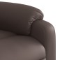 vidaXL Sillón reclinable elevable eléctrico de cuero sintético marrón vidaXL Sillón reclinable elevable eléctrico de cuero sintético marrón