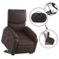 vidaXL Sillón de masaje elevable eléctrico cuero sintético marrón vidaXL Sillón de masaje elevable eléctrico cuero sintético marrón