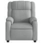 vidaXL Sillón reclinable de masaje eléctrico tela gris claro vidaXL Sillón reclinable de masaje eléctrico tela gris claro