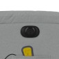 vidaXL Sillón reclinable de masaje eléctrico tela gris claro vidaXL Sillón reclinable de masaje eléctrico tela gris claro