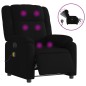 vidaXL Sillón reclinable de masaje eléctrico tela negro vidaXL Sillón reclinable de masaje eléctrico tela negro