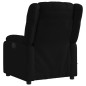 vidaXL Sillón reclinable de masaje eléctrico tela negro vidaXL Sillón reclinable de masaje eléctrico tela negro