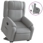 vidaXL Sillón reclinable elevable de tela gris claro vidaXL Sillón reclinable elevable de tela gris claro