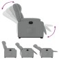vidaXL Sillón reclinable elevable de tela gris claro vidaXL Sillón reclinable elevable de tela gris claro