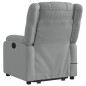 vidaXL Sillón de masaje reclinable de pie de tela gris claro vidaXL Sillón de masaje reclinable de pie de tela gris claro