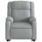 vidaXL Sillón de masaje reclinable de pie de tela gris claro vidaXL Sillón de masaje reclinable de pie de tela gris claro