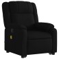 vidaXL Sillón reclinable de masaje elevable tela negro