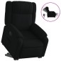vidaXL Sillón eléctrico reclinable elevable de tela negro vidaXL Sillón eléctrico reclinable elevable de tela negro