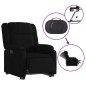vidaXL Sillón eléctrico reclinable elevable de tela negro vidaXL Sillón eléctrico reclinable elevable de tela negro