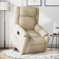 vidaXL Sillón eléctrico reclinable elevable de tela color crema vidaXL Sillón eléctrico reclinable elevable de tela color crema