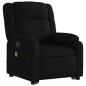 vidaXL Sillón de masaje eléctrico reclinable elevable tela negro vidaXL Sillón de masaje eléctrico reclinable elevable tela negro