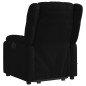 vidaXL Sillón de masaje eléctrico reclinable elevable tela negro vidaXL Sillón de masaje eléctrico reclinable elevable tela negro