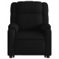 vidaXL Sillón de masaje eléctrico reclinable elevable tela negro vidaXL Sillón de masaje eléctrico reclinable elevable tela negro