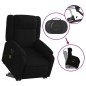 vidaXL Sillón de masaje eléctrico reclinable elevable tela negro vidaXL Sillón de masaje eléctrico reclinable elevable tela negro