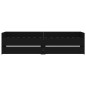 vidaXL Estructura de cama con cajones negro 100x200 cm vidaXL Estructura de cama con cajones negro 100x200 cm