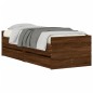 vidaXL Estructura de cama con cajones roble marrón 100x200 cm vidaXL Estructura de cama con cajones roble marrón 100x200 cm
