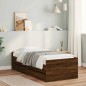 vidaXL Estructura de cama con cajones roble marrón 90x200 cm