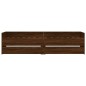 vidaXL Estructura de cama con cajones roble marrón 90x200 cm