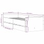vidaXL Estructura de cama con cajones roble ahumado 75x190 cm vidaXL Estructura de cama con cajones roble ahumado 75x190 cm