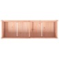 vidaXL Jardinera madera maciza de abeto Douglas 150x50x70 cm