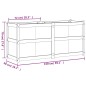 vidaXL Jardinera madera maciza de abeto Douglas 150x50x70 cm